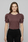 Women’s V Neck Puff Sleeve T-Shirt Casual Summer Top 0