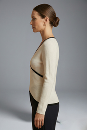 Women's V Neck Wrap Top - Long Sleeve Going Out Blouse for Casual and Elegant Wear 3