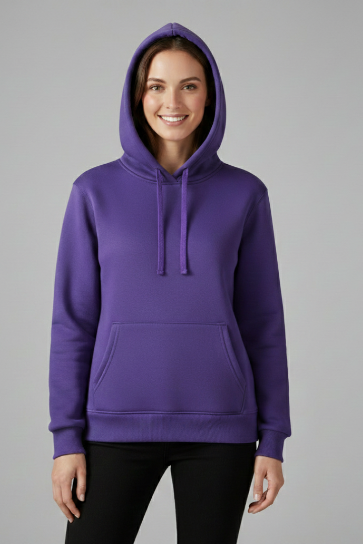 Women's Zip Up Hoodie - Black Hoodie Women Casual Sweatshirt for Everyday Wear 3