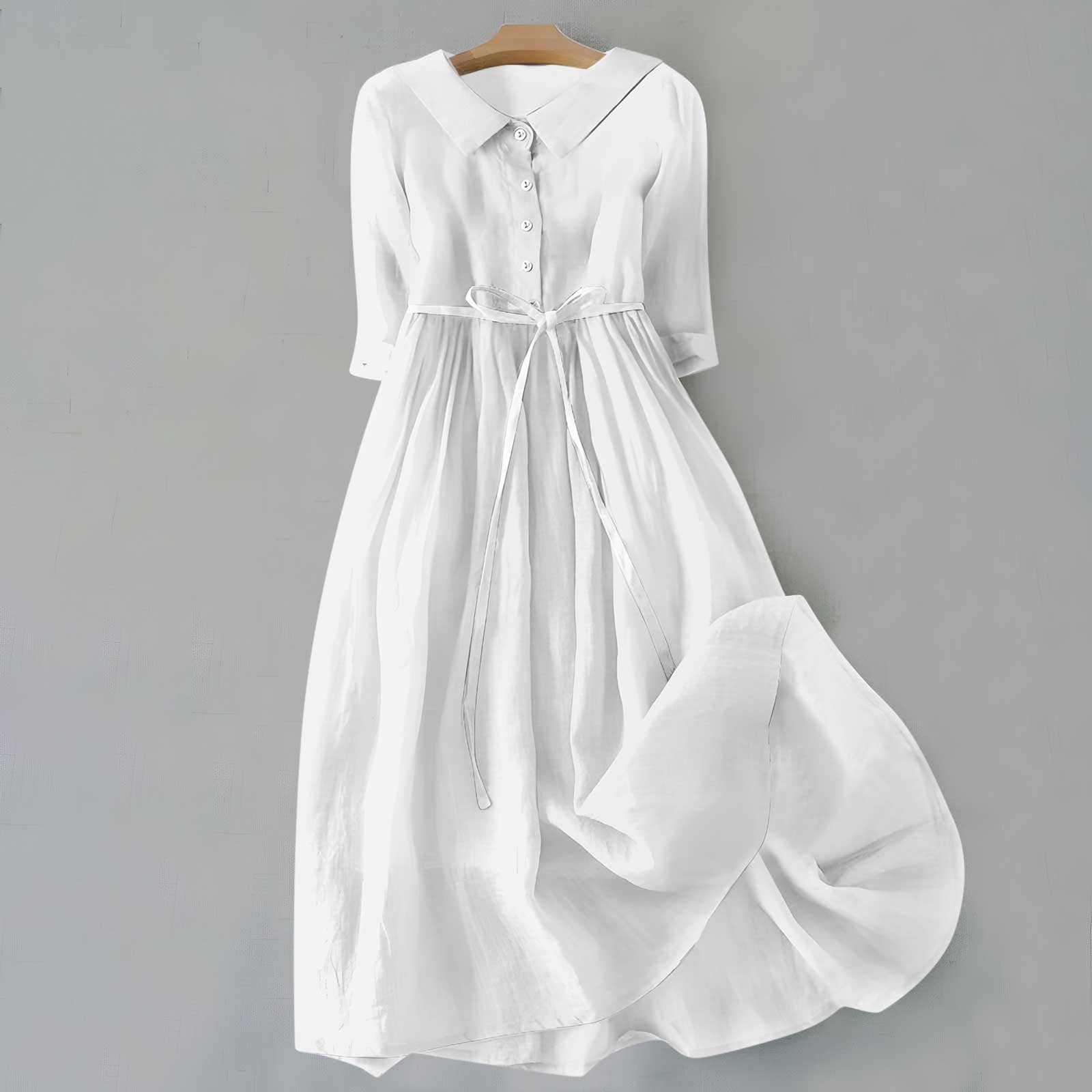 Womens Black Summer Dress - Elegant Casual Style with Comfortable Fit for Warm Weather 2