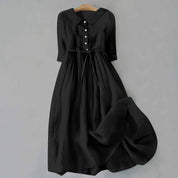 Womens Black Summer Dress - Elegant Casual Style with Comfortable Fit for Warm Weather 3