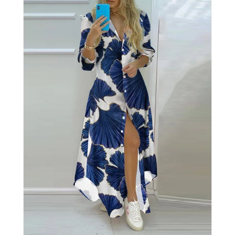 Womens Dress - Boho Maxi Summer Dress with Vibrant Prints for Casual Beach Days 15