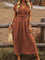 Womens Dress - Elegant Boho V-Neck Summer Dress for Wedding Guest & Formal Occasions 0
