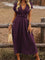 Womens Dress - Elegant Boho V-Neck Summer Dress for Wedding Guest & Formal Occasions 1