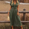 Womens Dress - Elegant Boho V-Neck Summer Dress for Wedding Guest & Formal Occasions 3