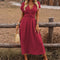 Womens Dress - Elegant Boho V-Neck Summer Dress for Wedding Guest & Formal Occasions 4