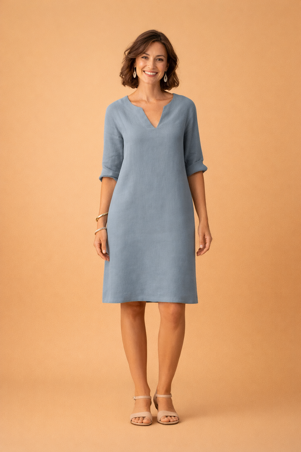 Womens Dress - Elegant Mid-Length Summer Dresses for Casual Outings and Holidays 2
