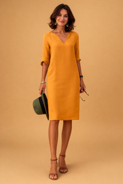 Womens Dress - Elegant Mid-Length Summer Dresses for Casual Outings and Holidays 5
