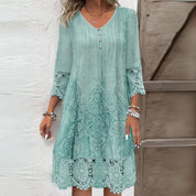 Womens Dress Floral Midi Summer Dress Comfortable Fit for Garden Parties & Evenings 1