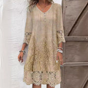 Womens Dress Floral Midi Summer Dress Comfortable Fit for Garden Parties & Evenings 2