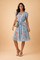Womens Dress Floral Print Midi Summer Dress - Casual Elegant Style for Warm Weather 2