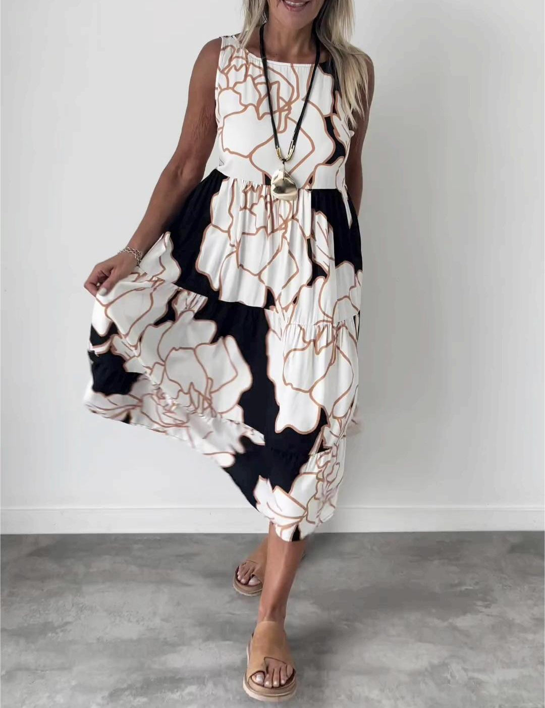 MARY | Elegant Floral Dress for Women