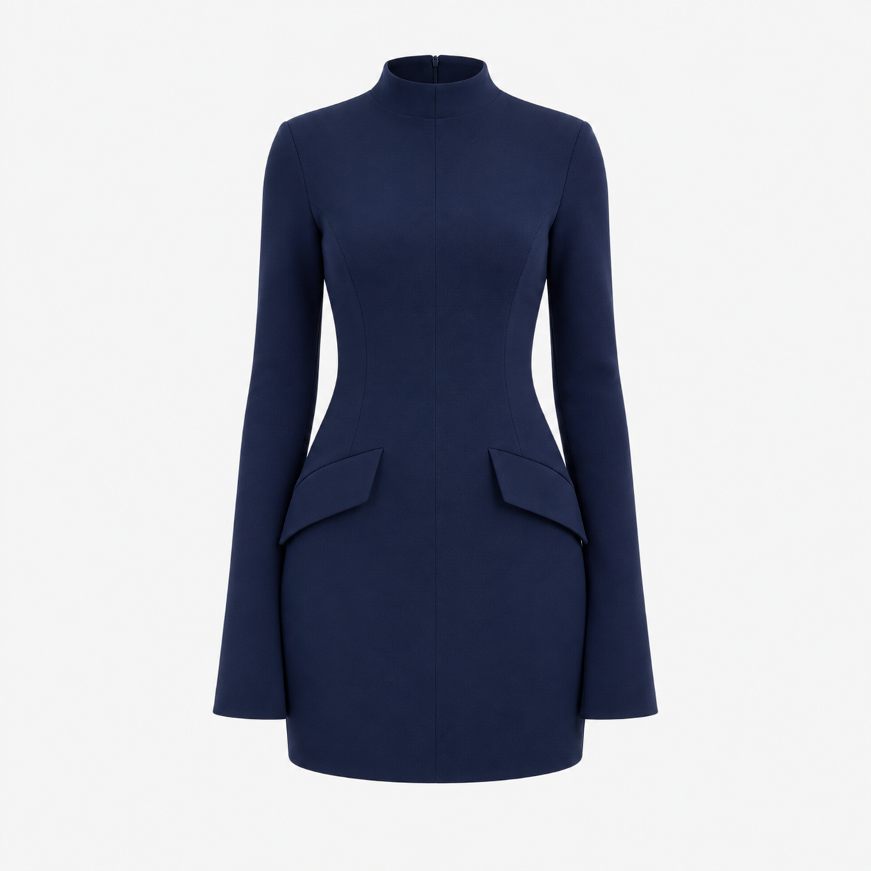 Zoe Kingsley | Long Sleeve Mock Neck Mini Dress For Women 1