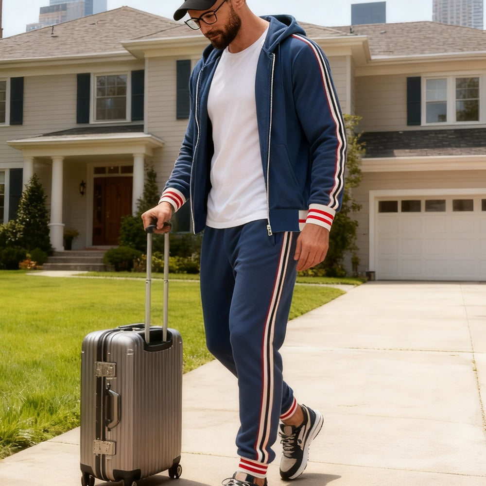 JUDE | 2-Piece Tracksuit with Stripe Pattern