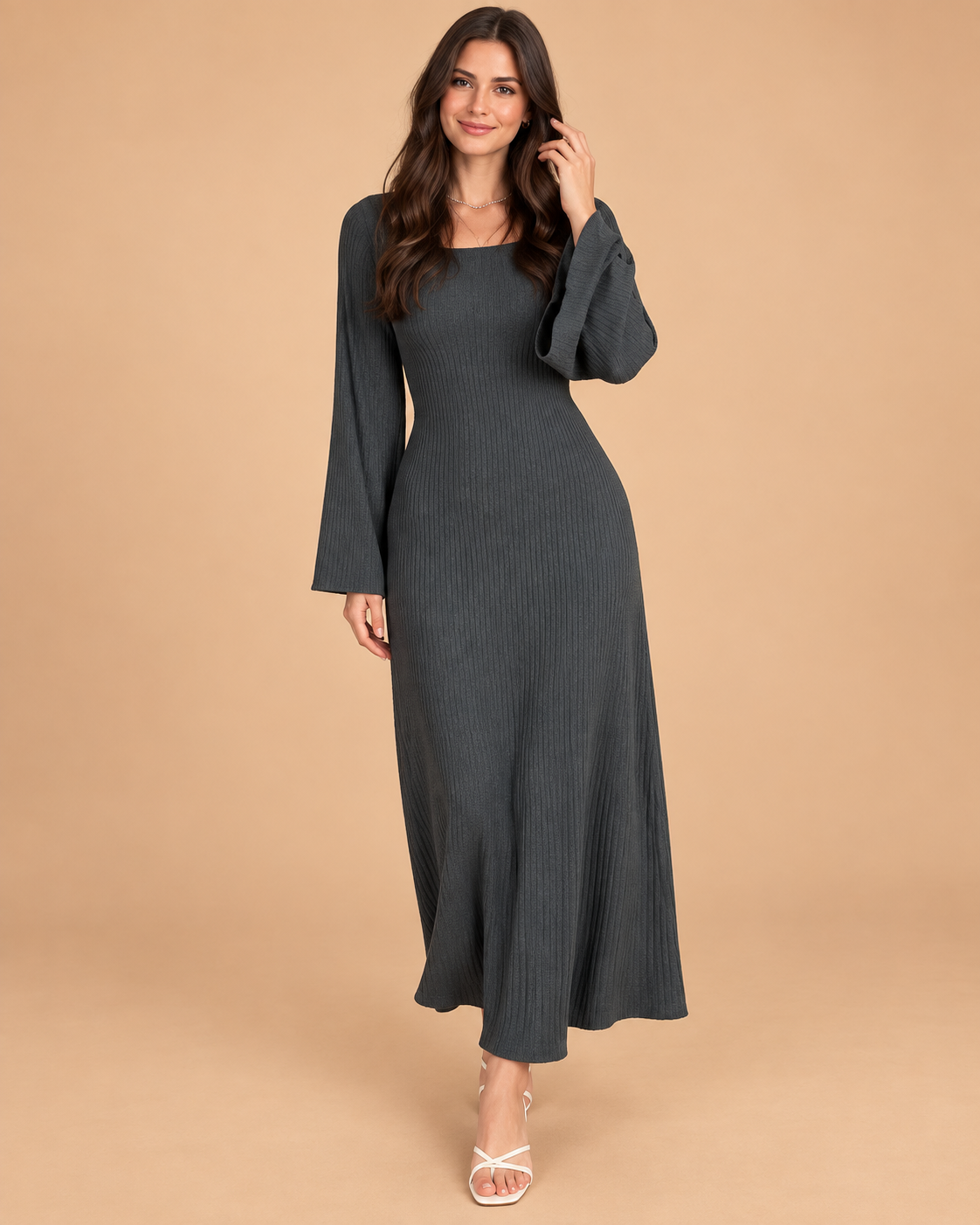 ALLYSON | Elegant Long-Sleeve Dress