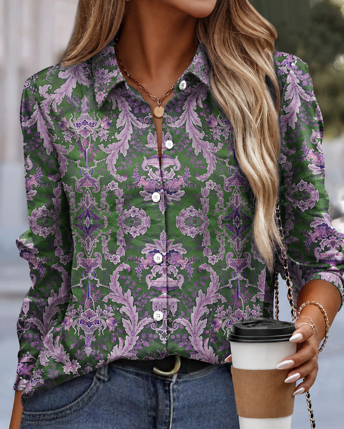 ADALYNN | Timeless Unique Patterned Blouse