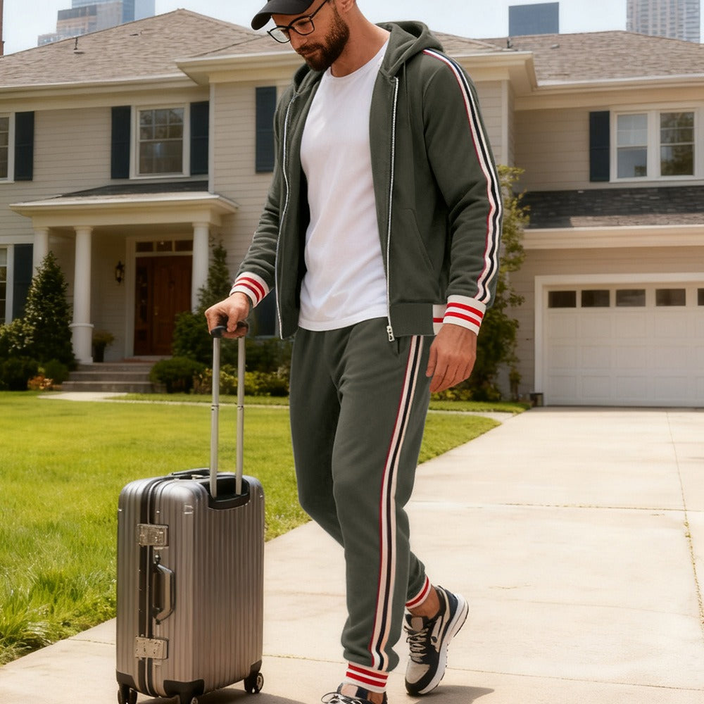 JUDE | 2-Piece Tracksuit with Stripe Pattern