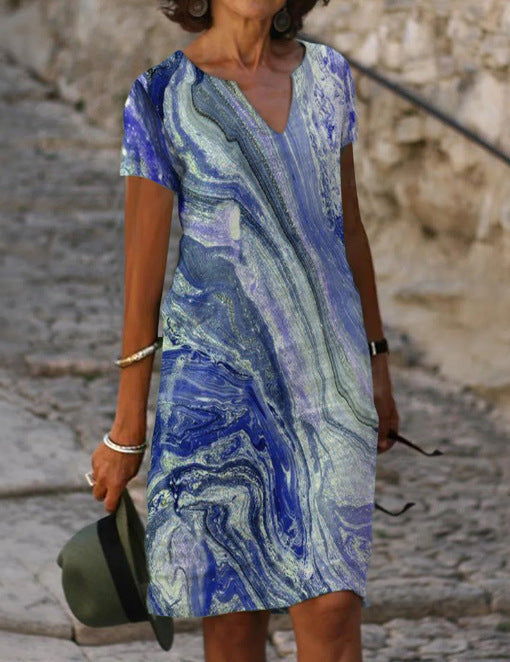 EVELYN | Elegant Summer V-Neck Dress