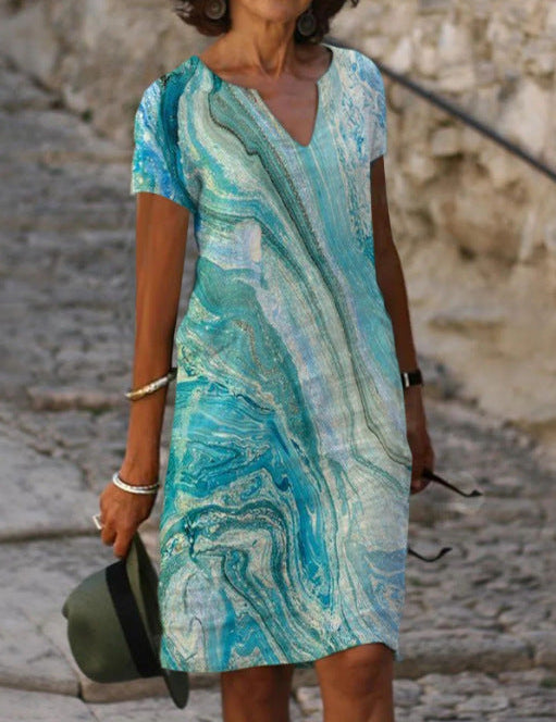 EVELYN | Elegant Summer V-Neck Dress